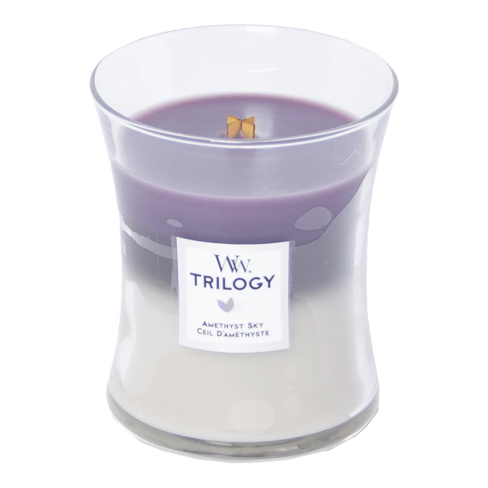 Woodwick Amethyst Sky Trilogy Medium Candle - Geurkaars 2 Woodwick Amethyst Sky Trilogy Medium Candle - Geurkaars - Afbeelding 2