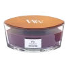 Woodwick Black Plum Cognac Ellipse Candle - Geurkaars