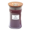 Woodwick Black Plum Cognac Large Candle - Geurkaars