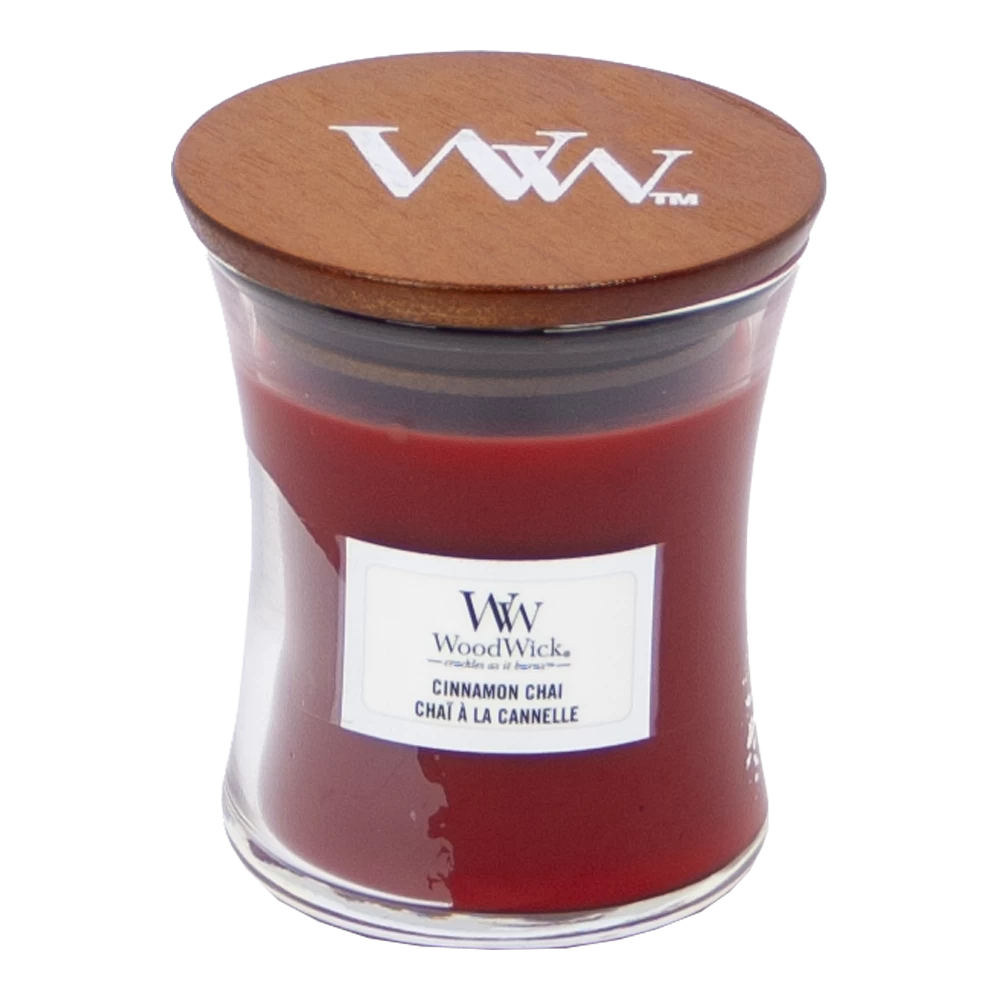 Woodwick Cinnamon Chai Mini Candle - Geurkaars 1 Woodwick Cinnamon Chai Mini Candle - Geurkaars