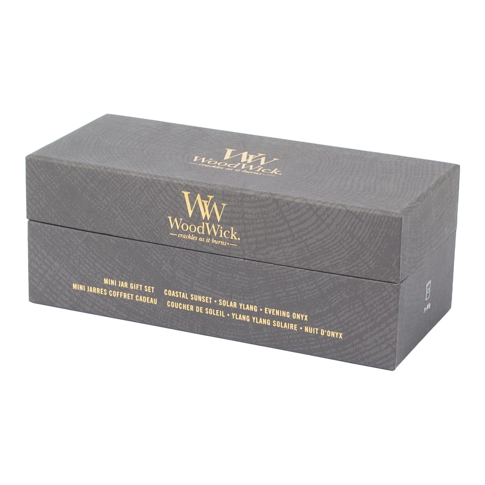 Woodwick Deluxe Gift Set 3 Mini Jar Floral - Geurkaars - Afbeelding 2