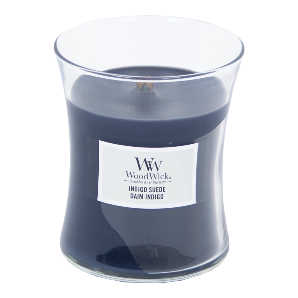 Woodwick Indigo Suede Medium Candle 2 Woodwick Indigo Suede Medium Candle - Afbeelding 2