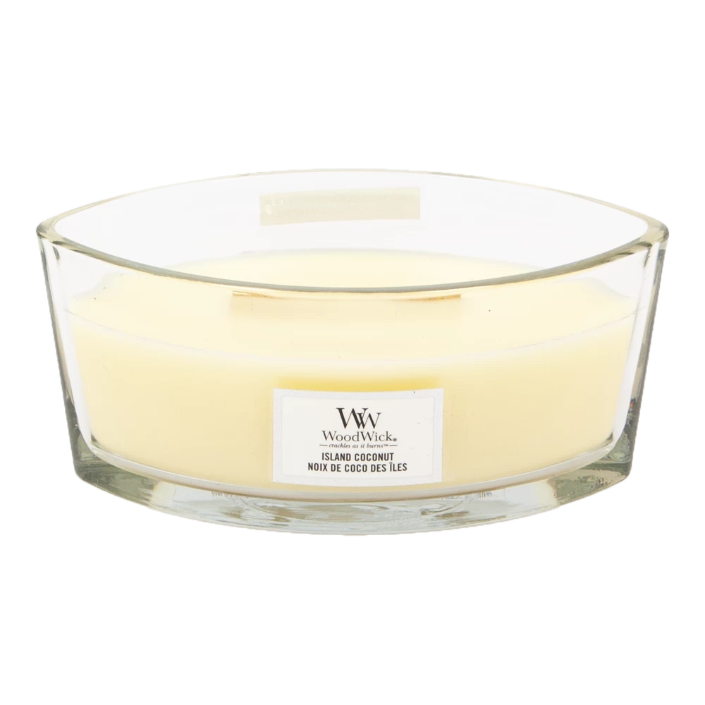 Woodwick Island Coconut Ellipse Candle - Geurkaars 2 Woodwick Island Coconut Ellipse Candle - Geurkaars - Afbeelding 2