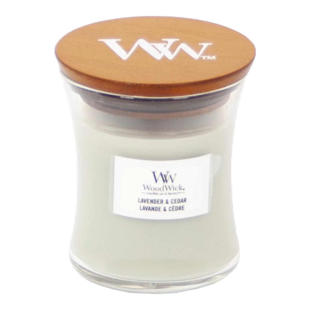 Woodwick Lavender & Cedar Mini Candle - Geurkaars 1 Woodwick Lavender & Cedar Mini Candle - Geurkaars