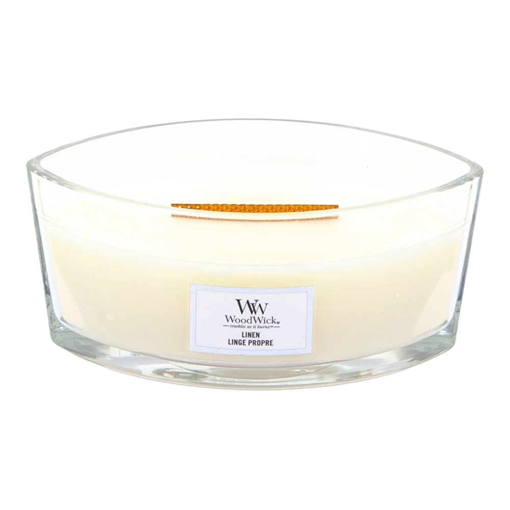 Woodwick Linen Ellipse Candle - Geurkaars 2 Woodwick Linen Ellipse Candle - Geurkaars - Afbeelding 2