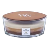 Woodwick Trilogy Cafu00e9 Sweets Ellipse Candle - Geurkaars