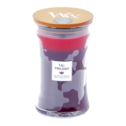 Woodwick Trilogy Sun Ripened Berries Large Candle - Geurkaars