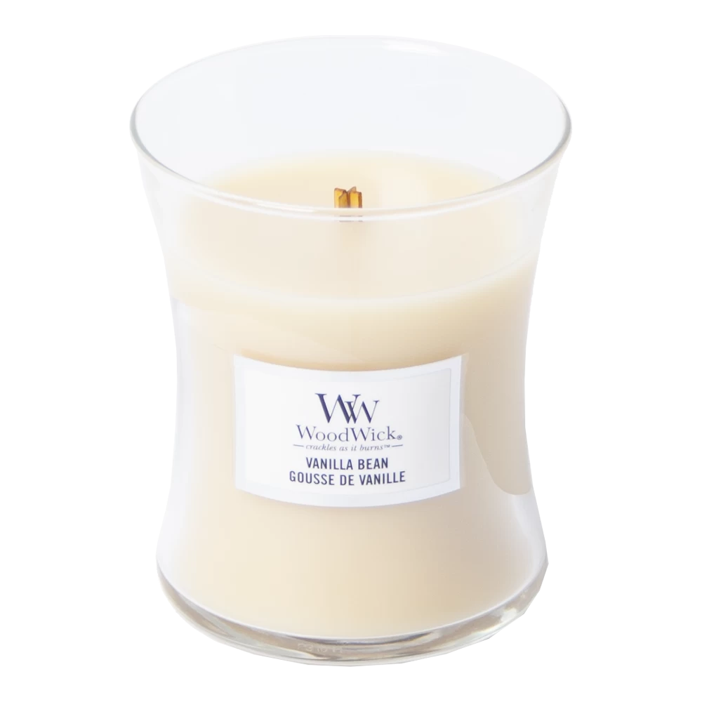 Woodwick Vanilla Bean Medium Candle - Geurkaars 2 Woodwick Vanilla Bean Medium Candle - Geurkaars - Afbeelding 2